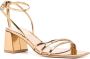 Gianvito Rossi Brielle 60mm spiegelende leren sandalen Goud - Thumbnail 2