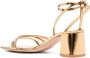 Gianvito Rossi Brielle 60mm spiegelende leren sandalen Goud - Thumbnail 3