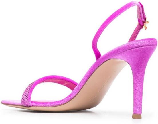 Gianvito Rossi Britney sandalen verfraaid met stras Roze