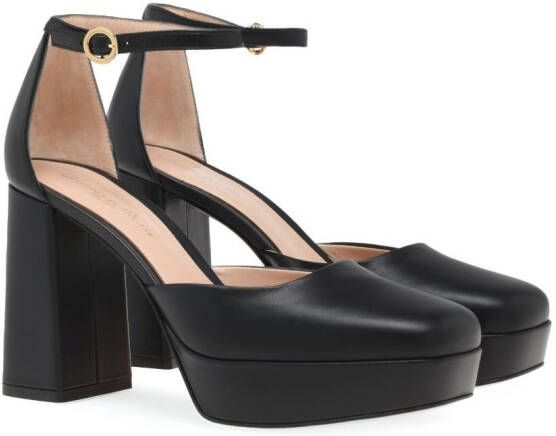 Gianvito Rossi Caren pumps met blokhak Zwart