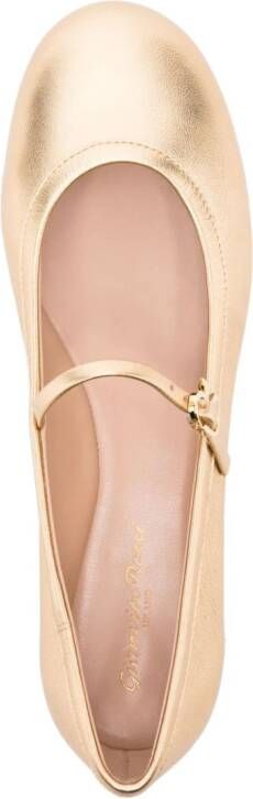 Gianvito Rossi Carla ballerina's Goud