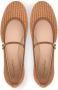 Gianvito Rossi Carla raffia ballerina's Bruin - Thumbnail 4