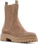Gianvito Rossi Chelsea suède laarzen Bruin - Thumbnail 2