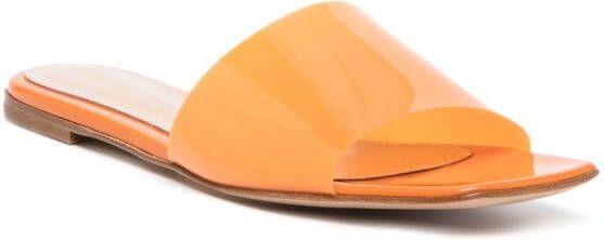 Gianvito Rossi Cosmic sandalen met vierkante neus Oranje