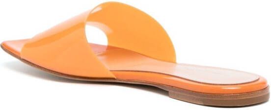 Gianvito Rossi Cosmic sandalen met vierkante neus Oranje