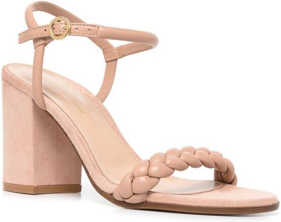 Gianvito Rossi Cruz gevlochten sandalen Roze