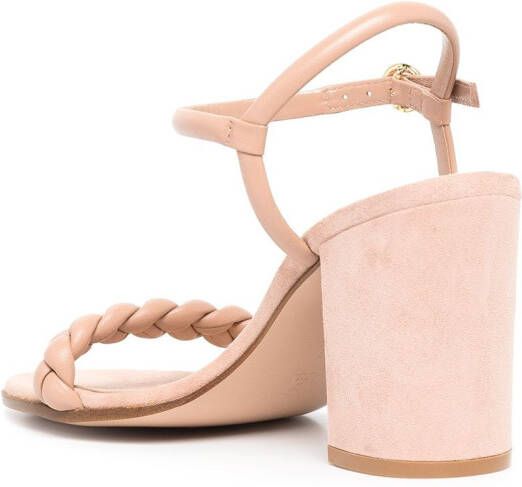 Gianvito Rossi Cruz gevlochten sandalen Roze