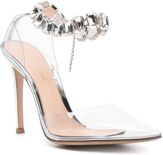 Gianvito Rossi Pumps verfraaid met kristallen Beige