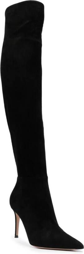 Gianvito Rossi Cuissarde 90mm knee-length boots Zwart