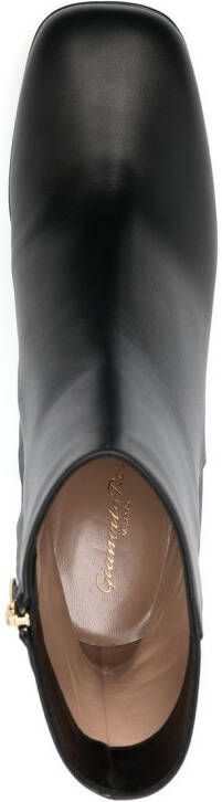 Gianvito Rossi 100 mm Daisen enkellaarzen Zwart