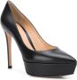 Gianvito Rossi Dasha pumps met plateauzool Zwart - Thumbnail 2