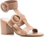 Gianvito Rossi Leren sandalen Beige - Thumbnail 2