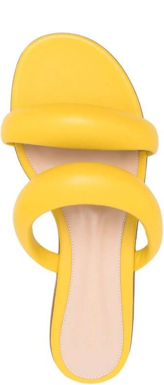 Gianvito Rossi Leren sandalen Geel