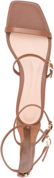 Gianvito Rossi Downtown leren sandalen Bruin