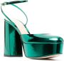 Gianvito Rossi Dua pumps met plateauzool Groen - Thumbnail 2