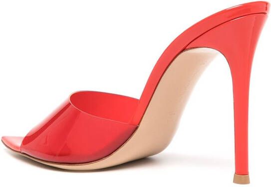 Gianvito Rossi Elle doorzichtige sandalen Rood