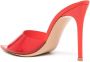 Gianvito Rossi Elle doorzichtige sandalen Rood - Thumbnail 2