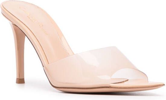 Gianvito Rossi Elle 85 mm muiltjes Beige
