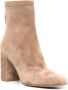 Gianvito Rossi Enkellaarzen met blokhak Beige - Thumbnail 2