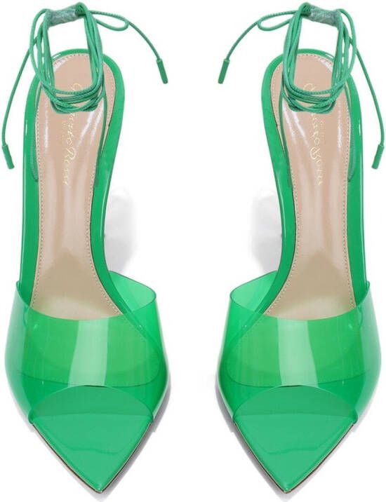 Gianvito Rossi Skye pumps met striksluiting Groen