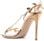 Gianvito Rossi Flavia leren sandalen Goud - Thumbnail 3