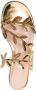 Gianvito Rossi Flavia leren sandalen Goud - Thumbnail 4