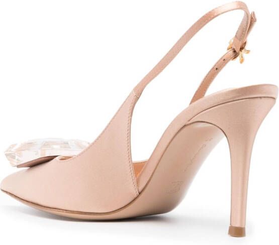 Gianvito Rossi Satijnen sjaal Beige