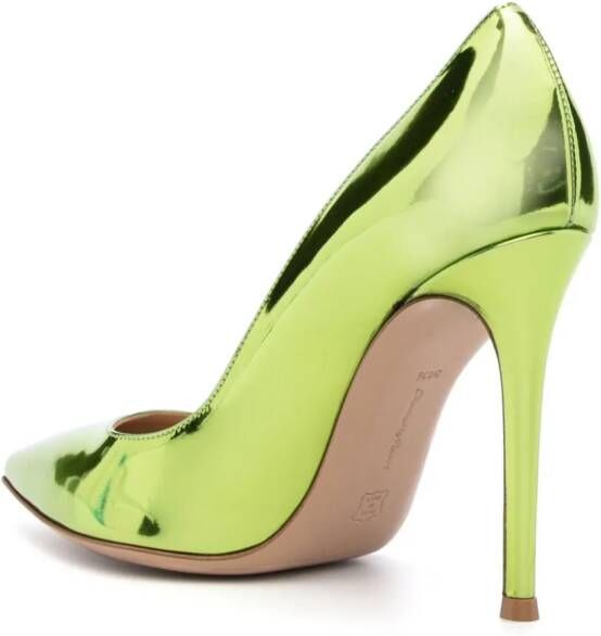 Gianvito Rossi Gianvito pumps met metallic-effect Groen