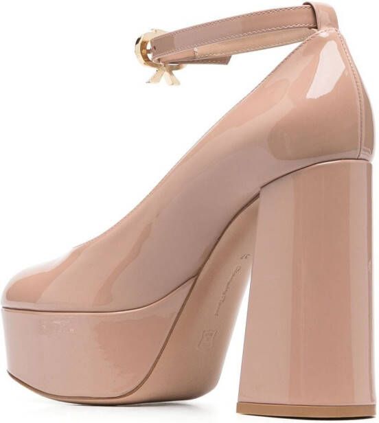 Gianvito Rossi Glanzende pumps Roze