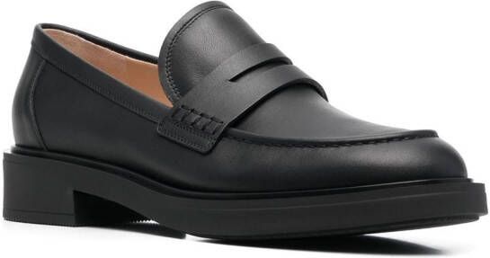 Gianvito Rossi Harris penny loafers Zwart