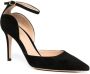 Gianvito Rossi Hayette 85 mm suède pumps Zwart - Thumbnail 2