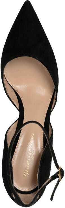 Gianvito Rossi Hayette 85 mm suède pumps Zwart