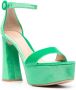 Gianvito Rossi Holly chenille sandalen Groen - Thumbnail 2