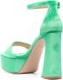 Gianvito Rossi Holly chenille sandalen Groen - Thumbnail 3