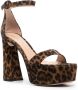 Gianvito Rossi Holly sandalen met luipaardprint Bruin - Thumbnail 2