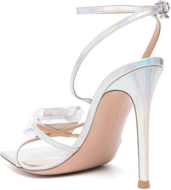 Gianvito Rossi Holografische pumps Zilver