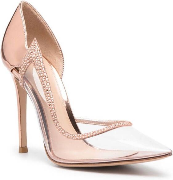 Gianvito Rossi Hortensia pumps verfraaid met kristallen Roze