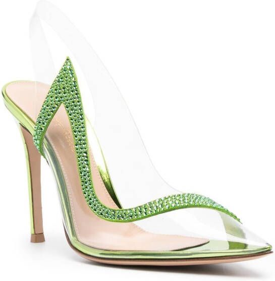 Gianvito Rossi Hortensia slingback pumps Groen