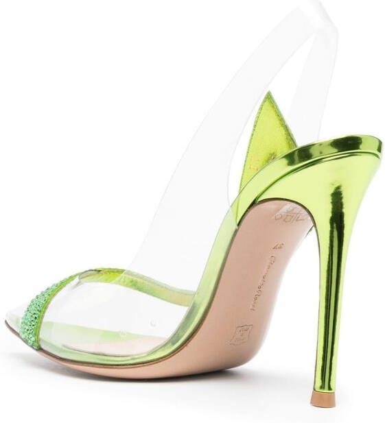 Gianvito Rossi Hortensia slingback pumps Groen