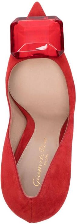 Gianvito Rossi Jaipur pumps met edelsteen Rood