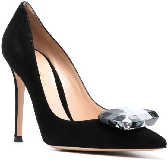 Gianvito Rossi Jaipur pumps met edelsteen Zwart