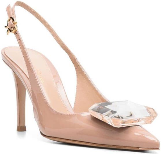 Gianvito Rossi Jaipur slingback pumps Beige