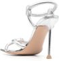 Gianvito Rossi Juno 110mm metallic sandals Grijs - Thumbnail 3