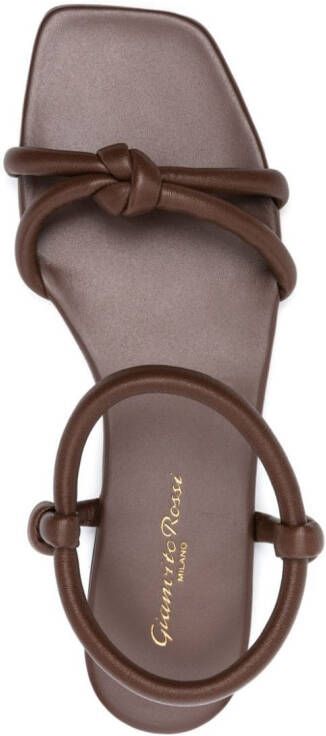 Gianvito Rossi Juno leren sandalen Bruin