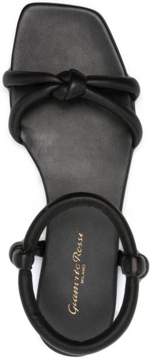 Gianvito Rossi Juno leren sandalen Zwart