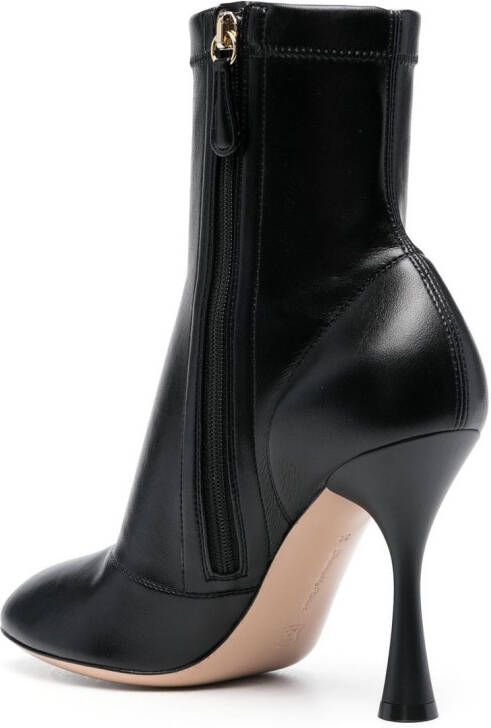 Gianvito Rossi Lacens enkellaarzen Zwart