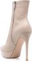 Gianvito Rossi Leren enkellaarzen Beige - Thumbnail 3