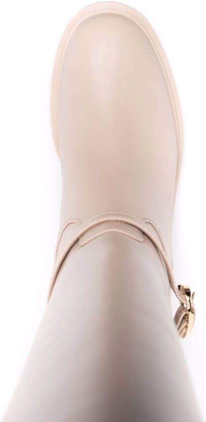 Gianvito Rossi Leren laarzen Beige