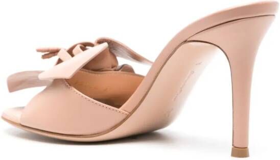 Gianvito Rossi Lucilla 85mm leren muiltjes Beige