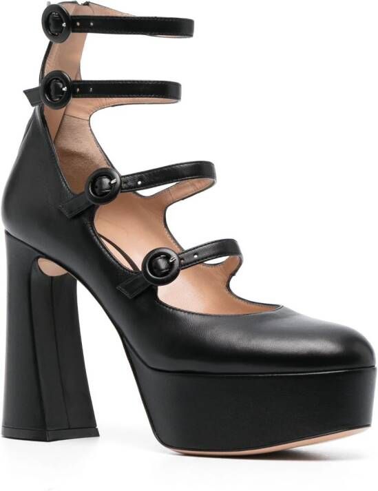 Gianvito Rossi Leren pumps Zwart